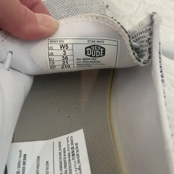 Hey Dude women’s Light Gray Slip-On Loafers - Picture 4 of 4